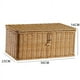 thumbnail image 1 of Caja de almacenamiento tejida de ratán de imitación de plástico con tapa Cesta de almacenamiento para el hogar Caja de almacenamiento de escritorio, 1 of 4