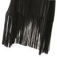 thumbnail image 3 of Babysbule Womens Cardigans Women Winter Faux Suede Ethnic Sleeveless Tassels Fringed Vest Cardigan Women's Top Blouse, 3 of 5