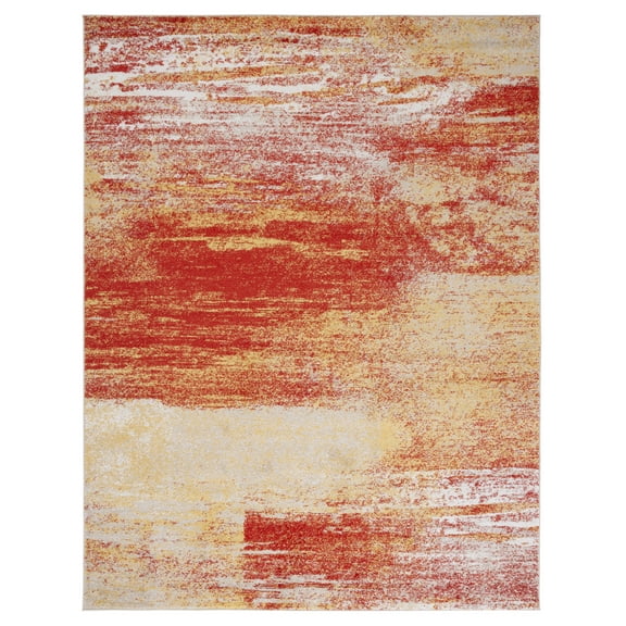 SAFAVIEH Adirondack Rudyard Abstract Area Rug, Rust/Gold, 9' x 12'