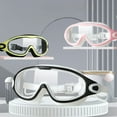thumbnail image 3 of One-piece Swimming Goggles No Leaking Silicone Anti Fog High-definition TransparentLenses Swim Glasses with Ear Plugs for Adult, 3 of 5
