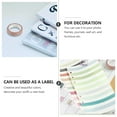 5PCS Washi Tape DIY Decorative Tape Color Paper Adhesive Tapes for