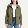 thumbnail image 3 of Vmvidoty Raincoats for Women Sun Protection Lightweight Rain Jackets Waterproof Windbreaker Packable Hooded Jacket for Traveling, 3 of 8