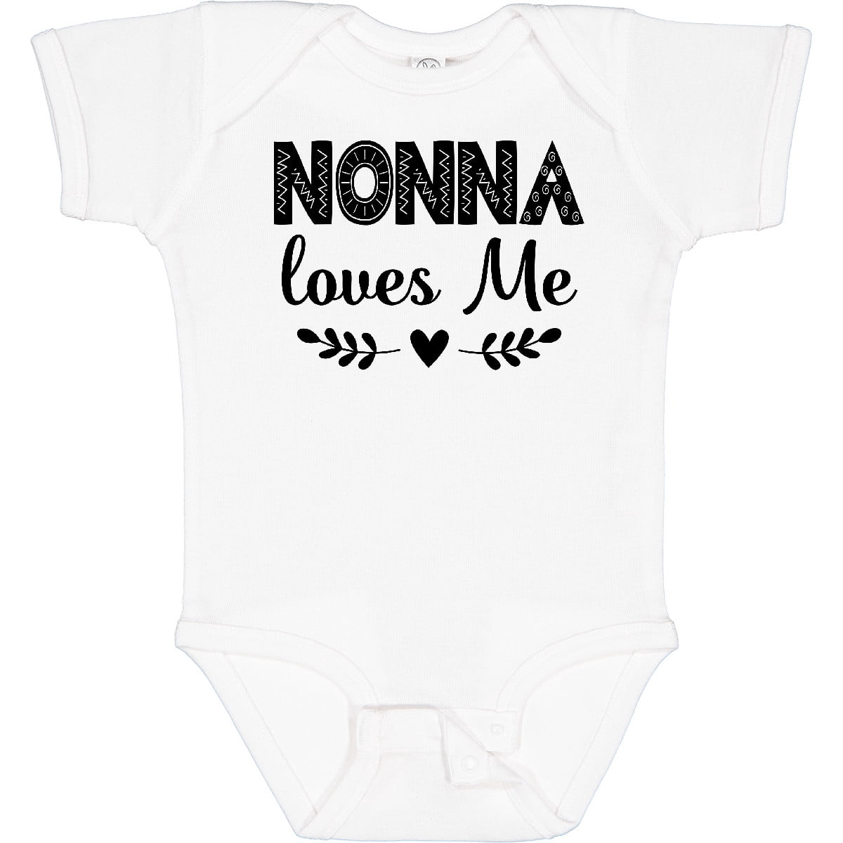 Inktastic Nonna Baby Clothes Grandchild Girls Baby Bodysuit