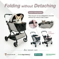 thumbnail image 3 of InstaCollapse Detachable Dog Stroller - Taupe, 3 of 9