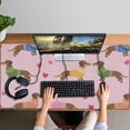 thumbnail image 4 of Long Mouse Pads for Desk,Colorful Funny Dachshund Desk Mats on Top Of Desks, Desk Mouse Pad Extra Large with 3mm Non-Slip Base and Stitched Edge for Gaming,Office,Work,Home 47.3"x23.6", 4 of 6