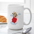 thumbnail image 6 of CafePress - Flying Ace Santa Mug - 15 oz Ceramic Large White Novelty Mug, 6 of 6