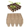 thumbnail image 4 of s de de pulpa, s de de semils, s de , s de germinación de semils, suministros de jardín, respetuoso Baoblaze Potes de turba redonda, 4 of 8
