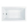 Jacuzzi Ela6636buxxxx Elara 66" Acrylic Soaking Bathtub For Drop In Installations - White