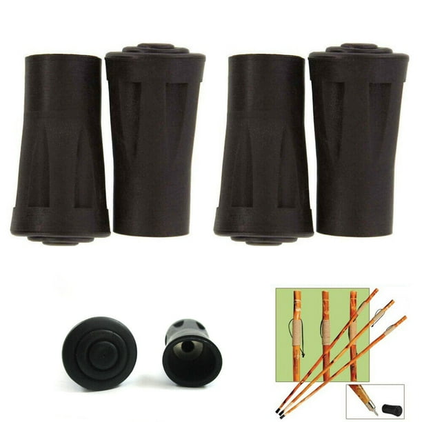 4 Reinforced Rubber Tip End Cap Hammers Trekking Pole Hiking Walking