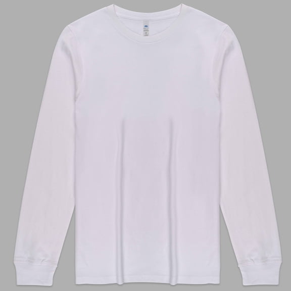 Unisex Long Sleeve Cotton T-Shirt , Lightweight Deluxe Tee for Men & Women, Great for Casual Wear, Layering & Printing, Full Sleeve Fit for All-Day Comfort â Style 901, 4.3 oz