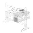 thumbnail image 1 of AcrylicLash Display Rack Transparent Eyelash Storage Organizer Hanger Shape for Space-Saving for False and Grafted Lashes, 1 of 8