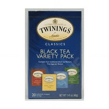 Twinings Classic 4 Flavor Variety Pack Tea, 20 Count
