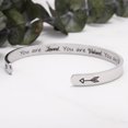 thumbnail image 2 of Inspirational Bracelets for Women Sister Friendship Gifts Girlfriend Boyfriend Cuff Bracelet, 2 of 5