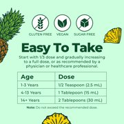 MaryRuth's Family Formulated Liquid Multimineral Supplement for Immune Hair Skin Bone Health, No Melatonin, Pineapple Dream Ages 1+, 32 fl oz
