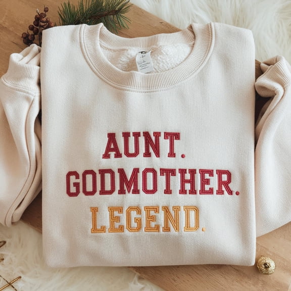 Aunt Godmother Legend Sweatshirt, Funny Godparent Sweater Gift, Sister In Law Gift, Godmama Sweatshirts