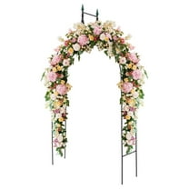 9.5 Ft Metal Arch, Outdoor Garden Arch for Various Climbing Plant Flower, Wedding Backdrop Stand Archway Arbor for Wedding Garden Party Ceremony Gothic Style Decoration, Easy-to-Assemble (1)