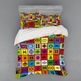 thumbnail image 2 of Ambesonne Tribal Bedding Set 3 Pcs, Aboriginal Prehistoric, Twin XL, Multicolor, 2 of 3