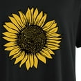 thumbnail image 5 of PVCS T-shirt à Manches Courtes Ample Col Rond Imprimé Tournesol pour Femmes, 5 of 5