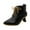Black, variant on Hvyesh Women's Fashion Stiletto Heel Ankle Boots Pointy Toe Lace Up Zipper Booties Dress Short Boot ,Boots for Women
