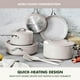 thumbnail image 5 of GreenPan Nova Juego de ollas y sartenes antiadherentes de cerámica saludable, 10 piezas, sin PFAS ni PFOA, sartenes, salteado, olla sopera, utensilios, tapas, apto para inducción, apto para lavavajill, 5 of 5