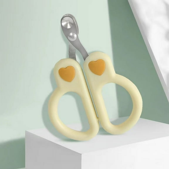 Safe and Precise Cat Nail Clippers with Special Hole Design - Protect Your Furry Friend's Nails. yellow