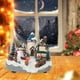thumbnail image 3 of Casas de pueblo navideñas de resina con vista a la nieve, casa con escena de nieve, edificio musical, luz B, 3 of 7