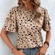 thumbnail image 2 of Camiseta de Cuello Redondo de Impresión de Verano de Manga Corta para las Mujeres, Top Casual para el Hogar Y el Uso Diario, 2 of 5