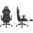 thumbnail image 3 of Lacoo High Back Gaming Chair Ergonomic Gaming Computer Chair,Black, 3 of 10