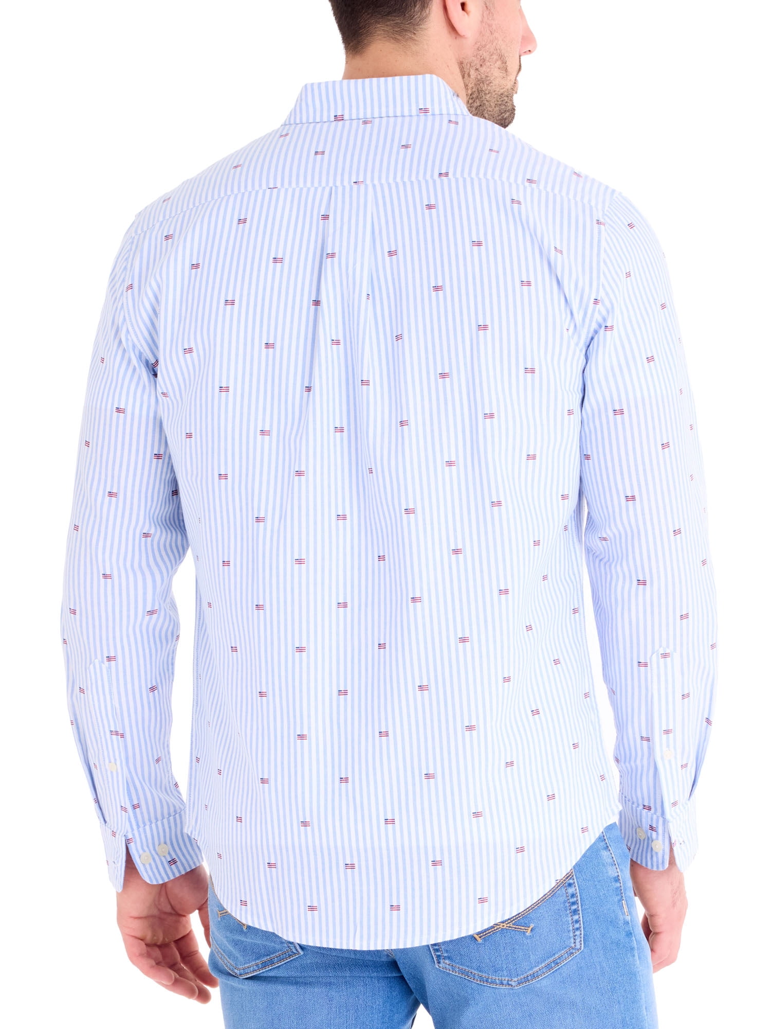 U.S. Polo Assn. Men's Long Sleeve Americana Oxford Shirt