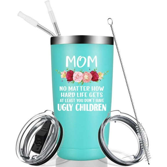 Gifts for Mom from Daughter, Son, Husband - First Mothers Day Gifts for Mom, Women, Wife - Funny Birthday Gifts Ideas for Mom -Personalized Best Mom Ever Presents for New Mom, Bouns Mom -20 oz Tumbler