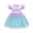 Purple Mermaid, variant on Toddler Birthday Princess Mermaid Dress Little Girls Cotton Christmas Party Dress Up Kids Tulle Dresses