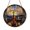 Acrylic 3.5 Inch, variant on Winter Musician Cello Design Stained Glass Window Hanging, Decorative Seasonal Glass Style Suncatcher Accent