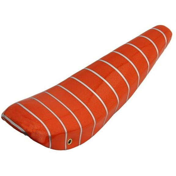 Alta 20" Vinyl Banana Seat/Saddle Sparkle with Silver Stripes, Multiple Colors. (Orange)