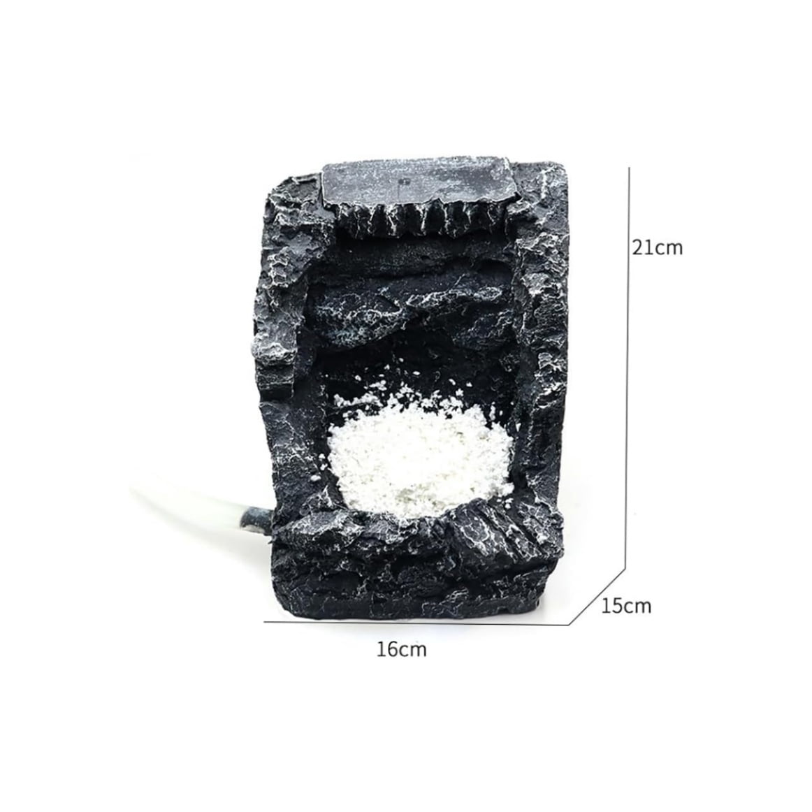 Pet Fish Aquarium Mountain Ornament With Underwater Sand, Small Fish Tank Rockery Cave Waterfall, Fish Tank Resin Rockery Decor, Landscape Ornament For Hermit Crab Hideout
