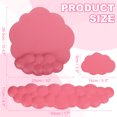 thumbnail image 2 of Uxcell Cloud Keyboard Wrist Rest Set, Memory Foam Wrist Pad Support Ergonomic Mouse Pad Red, 2 of 7