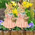 thumbnail image 6 of Tyidzon Easter Garden Stakes, 10 Inch Colorful PVC Bunny Gnome Yard Signs for Easter Decoration Outdoor, Weatherproof Ground Insert Decor for Spring Courtyard Garden Party, 6 of 7