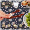 thumbnail image 6 of Pioneer Flower Floral Print Pattern Round Tablecloth 60 X 60 Inch, Wrinkle Resistant Wipeable Table Cloth for Kitchen Dining Picnic Patio Party, 6 of 6