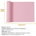 thumbnail image 3 of VEELIKE Pink Wallpaper Peel and Stick 15.7''x118'' Self Adhesive Thicken Pink Contact Paper for Bedroom Waterproof Vinyl Film Roll for Walls Cabinet Dresser Shelf Drawer Liners Living Room, 3 of 9