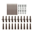 thumbnail image 4 of Colaxi 40 Pieces Carp Fishing Running Rig Accessories Kit Compact for Coarse Fishing Angler Sturdy Multipurpose with Assortment Box Brown, 4 of 8