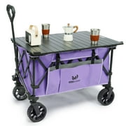 Whitsunday Moko Compact Folding Wagon Cart with Aluminum Table Plate