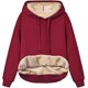 thumbnail image 1 of Sudadera con capucha y bolsillo estilo canguro, informal, de manga larga, para otoño e invierno, para mujer, 1 of 5