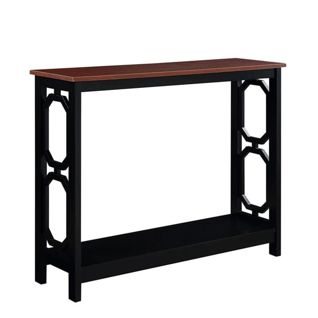 Convenience Concepts Omega Table Console, Fini Bois Cerisier et Noir