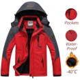 thumbnail image 2 of Parka de invierno para hombre, cortavientos, abrigos de piel gruesos y cálidos a prueba de viento, chaquetas Anorak con capucha Retro para hombre, chaquetas de invierno para hombre, 2 of 5