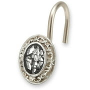 Elegant Home Fashions Eileen Silver Mosaic Hooks