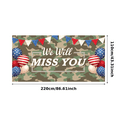 thumbnail image 3 of Camouflage Design We Will Miss You Red White Blue Banners Farewell Celebration Durable for Military Events Party Decoration, 3 of 8