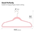 thumbnail image 6 of ACSTEP Velvet Clothes Hangers 60 Pack, Non-Slip Hangers with 360 Rotating Hook, Hangers for Clothes,Coat,Skirt,Pants, Pink, 6 of 7