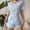 *Sky Blue, variant on Women's Summer Bow Notch Collar Short Sleeve Top and Shorts Pajama Set ,Casual Two-Piece Loungewear Black,Women's Plus XL