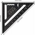 thumbnail image 2 of Regla triangular, Cuadrado triangular de aleación de aluminio, Regla triangular de aluminio, Tr, 2 of 5