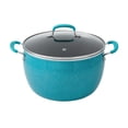 thumbnail image 3 of The Pioneer Woman Frontier Speckle 18-Piece Aluminum Cookware Set, Teal, 3 of 14
