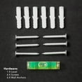 thumbnail image 3 of American Art Decor Floating U Wall Shelves Rustic Wooden Shelves - Black - Set of 3, 3 of 7
